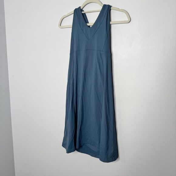 Patagonia blue halter midi dress size medium - Picture 2 of 6